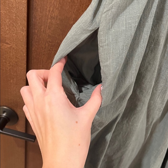 Universal Thread Backless Ruffle Dress in Sage Green - Picture 4 of 5